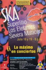 Concierto SKA en Bogotá junto a Los Elefantes y La Severa Matacera
