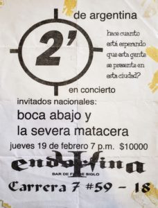Primer concierto de 2 Minutos en Bogotá