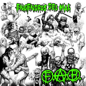 Portada de Engendros del Mal. Disco de 2021 de la banda de punk Los FAB