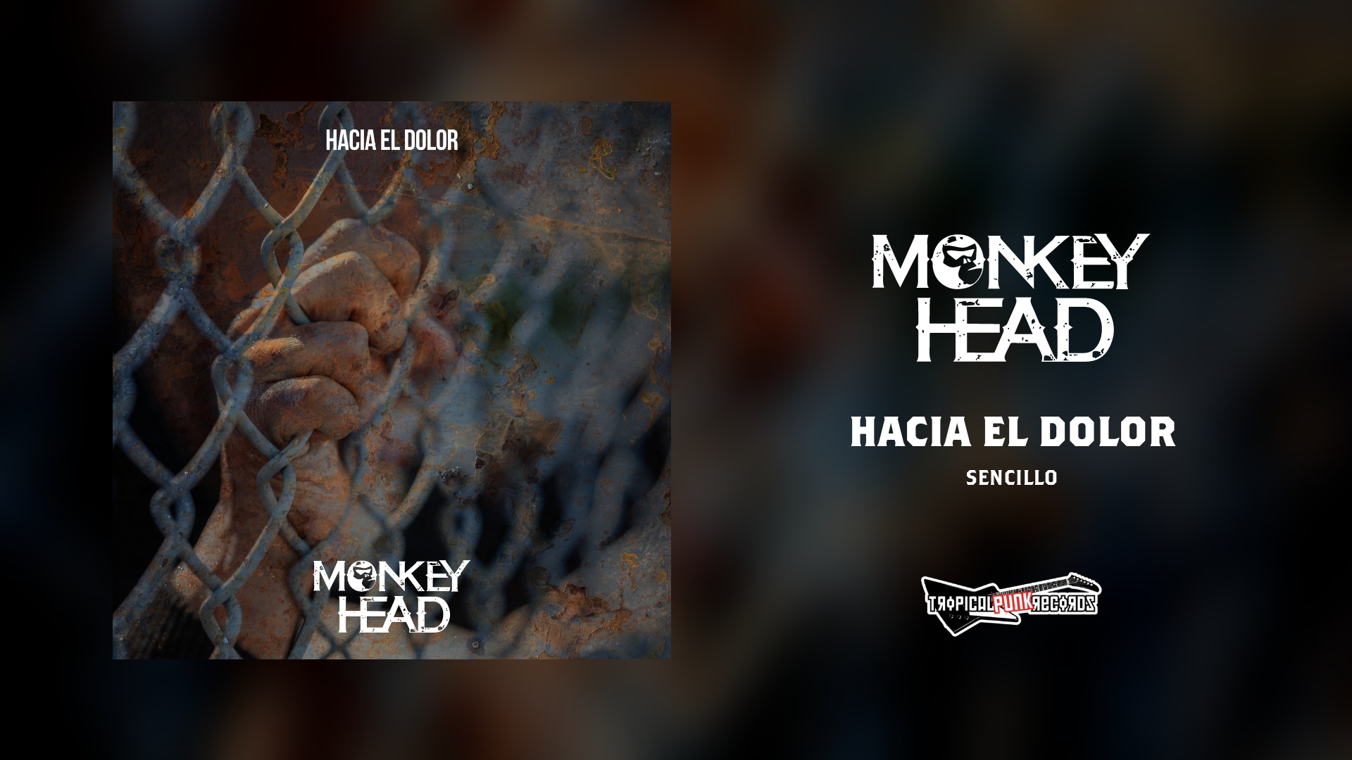 Hacia el dolor de Monkey Head, banda de punk rock de Villavicencio, Colombia. Distribuido por Tropical Punk Records.